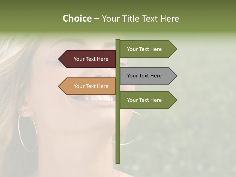 Human Sensuality Looking PowerPoint Template