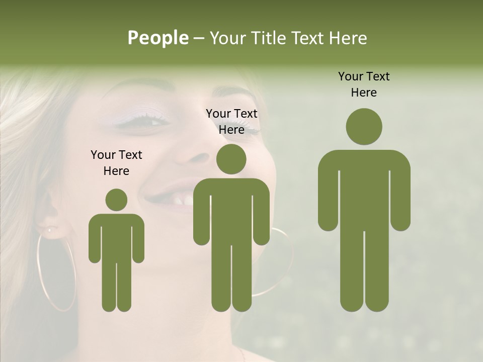 Human Sensuality Looking PowerPoint Template