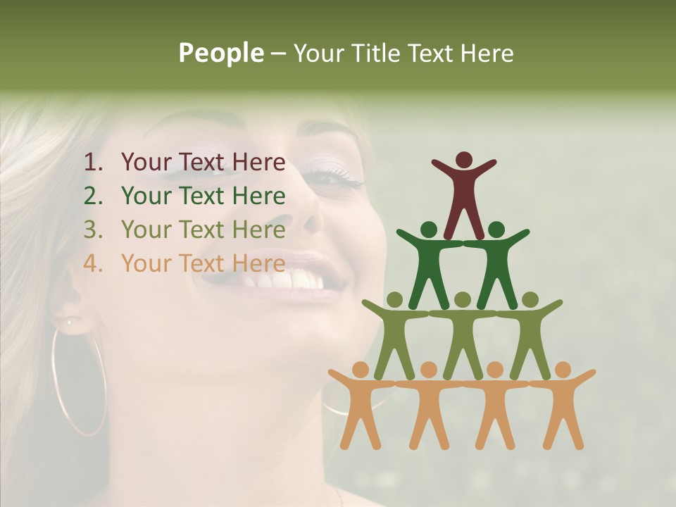 Human Sensuality Looking PowerPoint Template