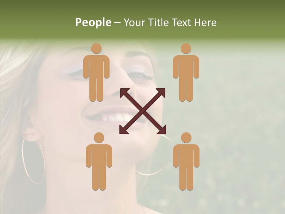 Human Sensuality Looking PowerPoint Template