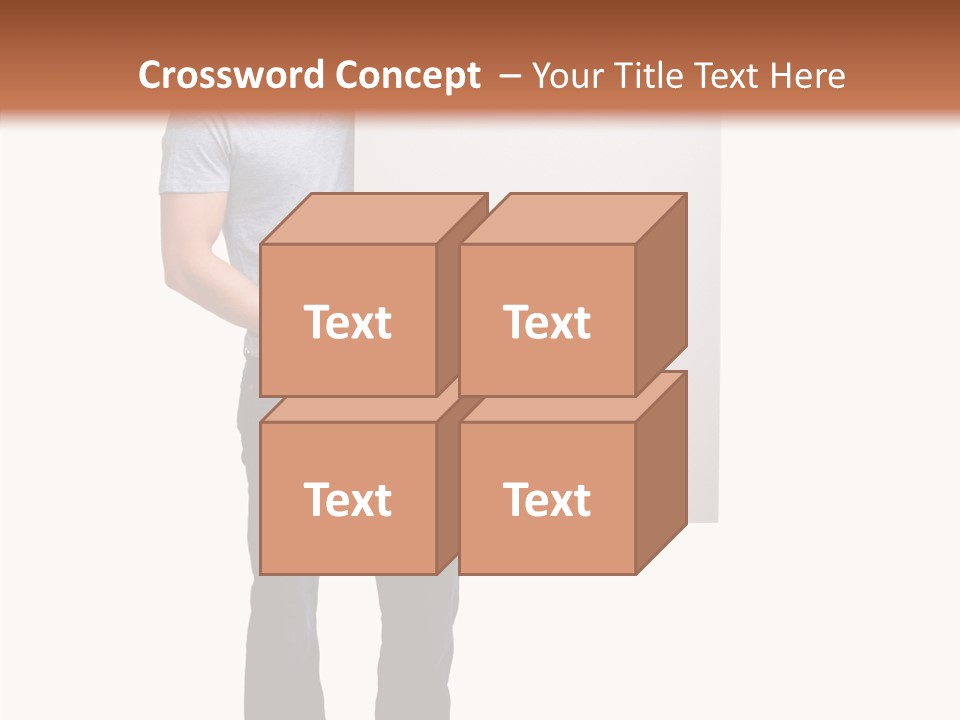 Figure Teamwork Writing PowerPoint Template