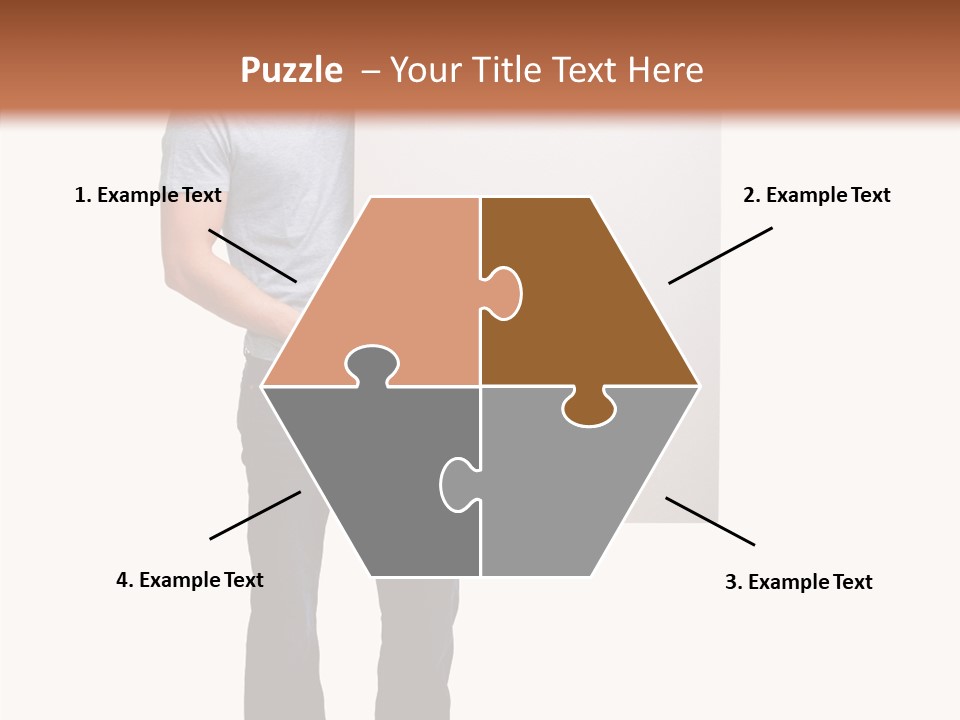 Figure Teamwork Writing PowerPoint Template