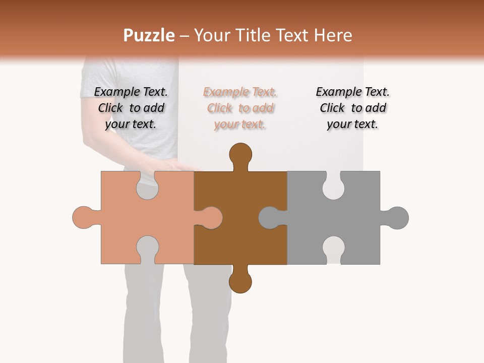 Figure Teamwork Writing PowerPoint Template