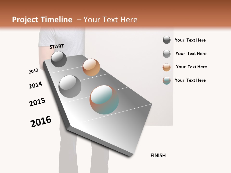 Figure Teamwork Writing PowerPoint Template