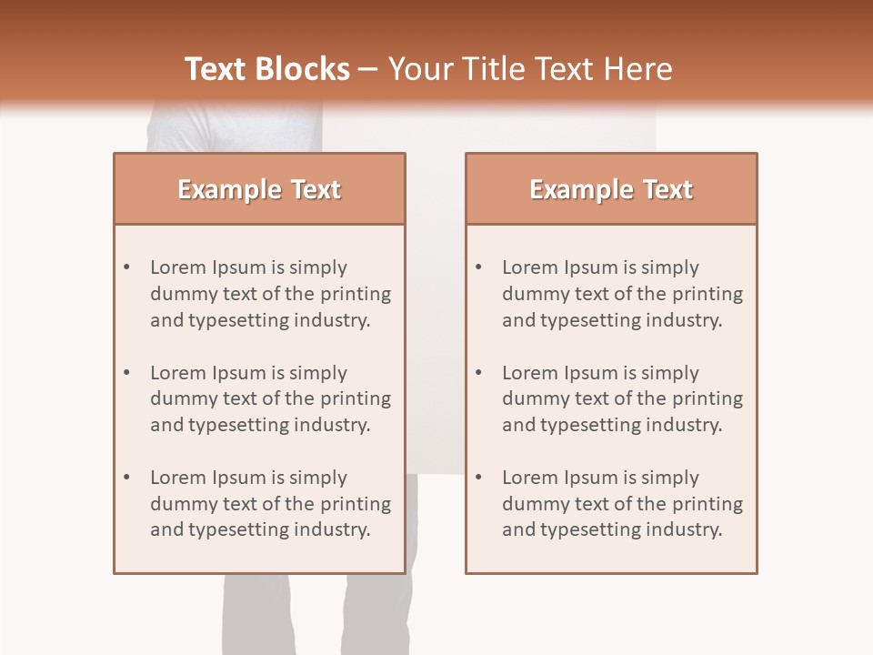 Figure Teamwork Writing PowerPoint Template