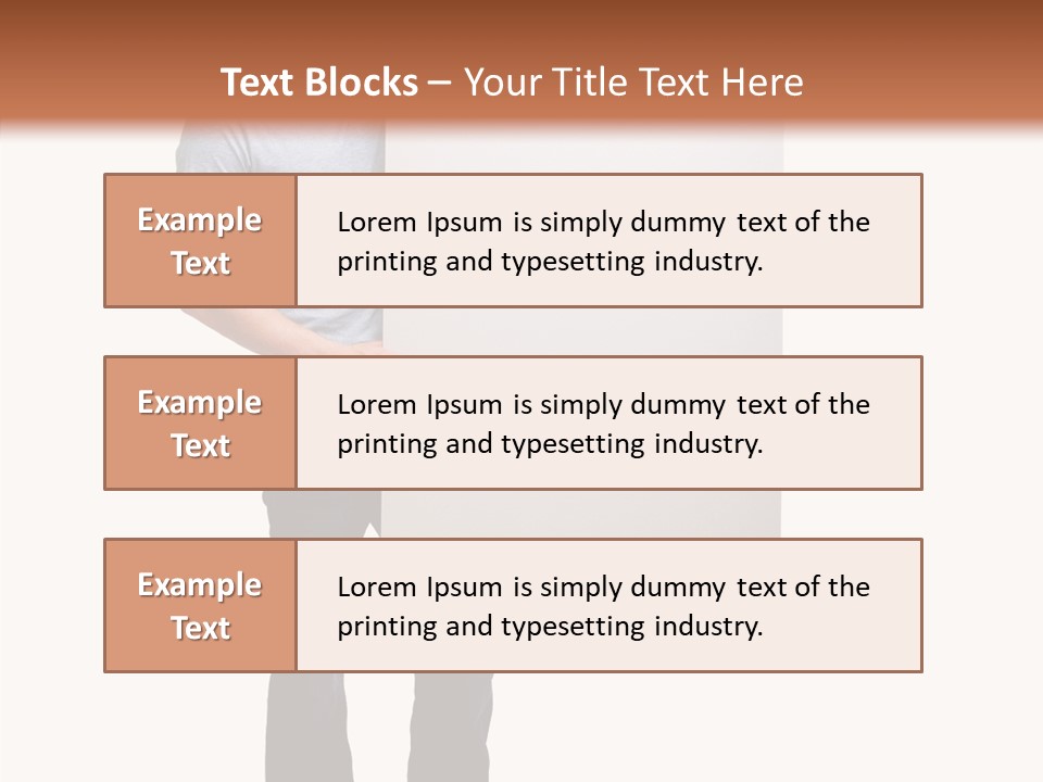 Figure Teamwork Writing PowerPoint Template