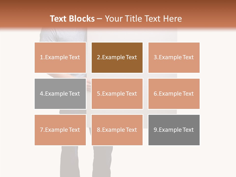 Figure Teamwork Writing PowerPoint Template
