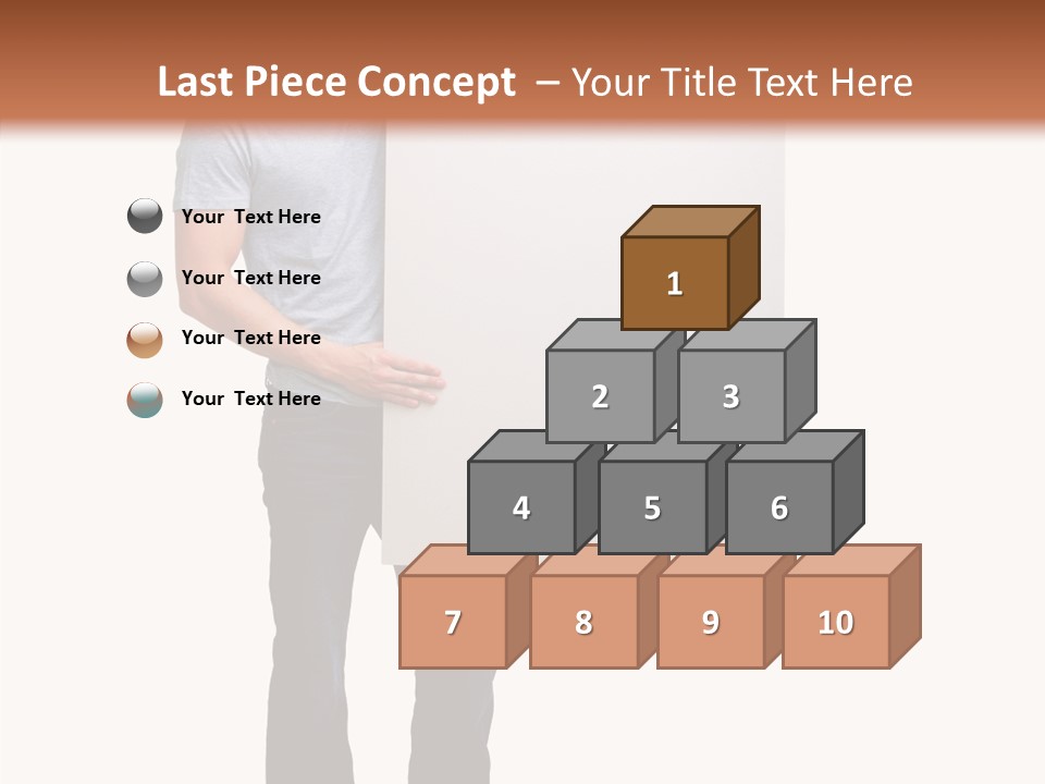 Figure Teamwork Writing PowerPoint Template