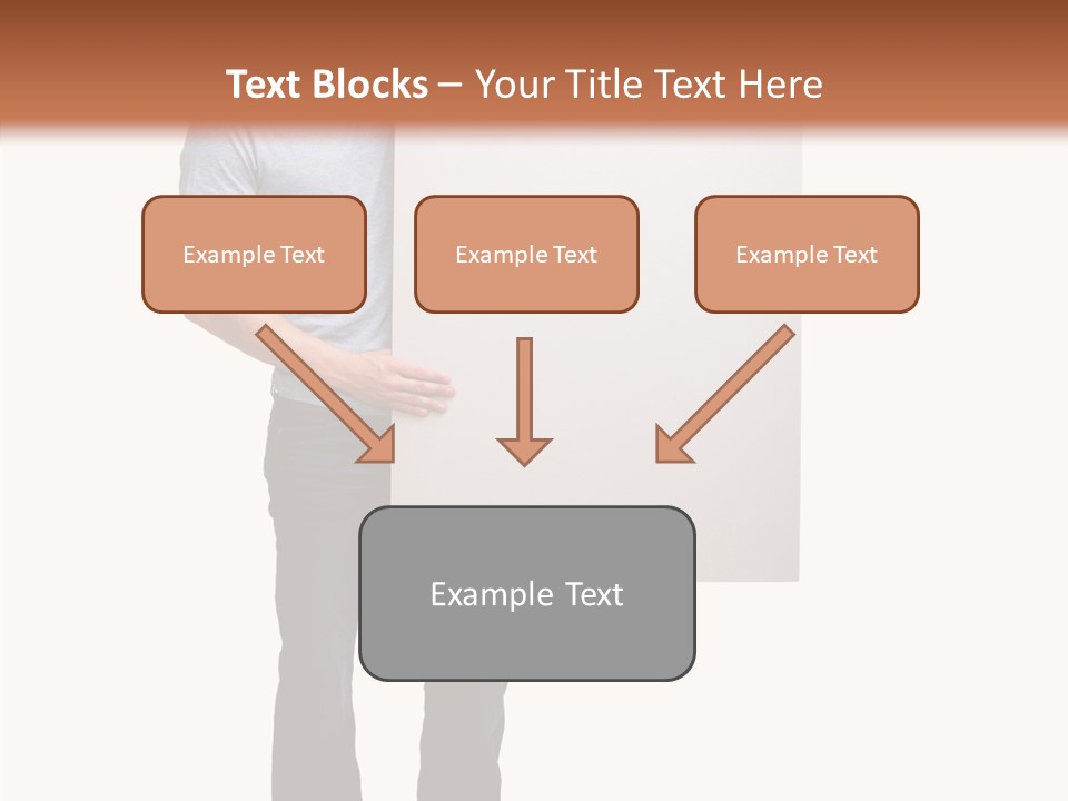 Figure Teamwork Writing PowerPoint Template