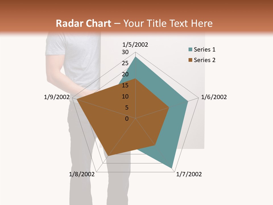 Figure Teamwork Writing PowerPoint Template