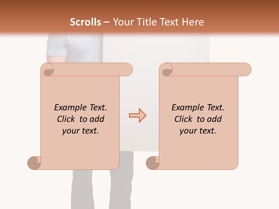 Figure Teamwork Writing PowerPoint Template