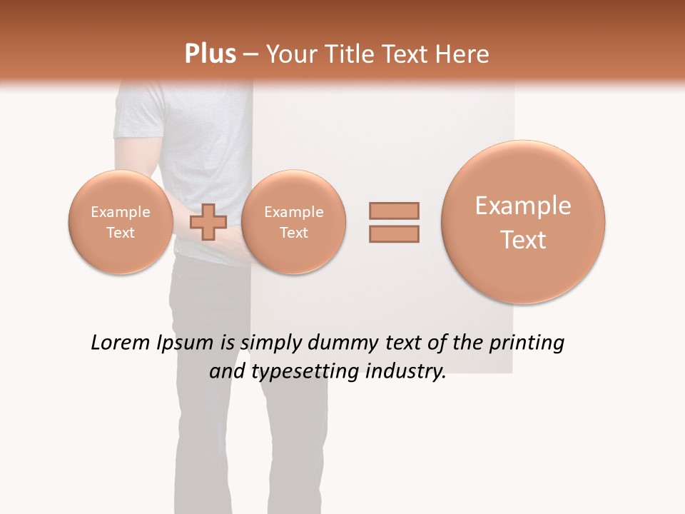 Figure Teamwork Writing PowerPoint Template