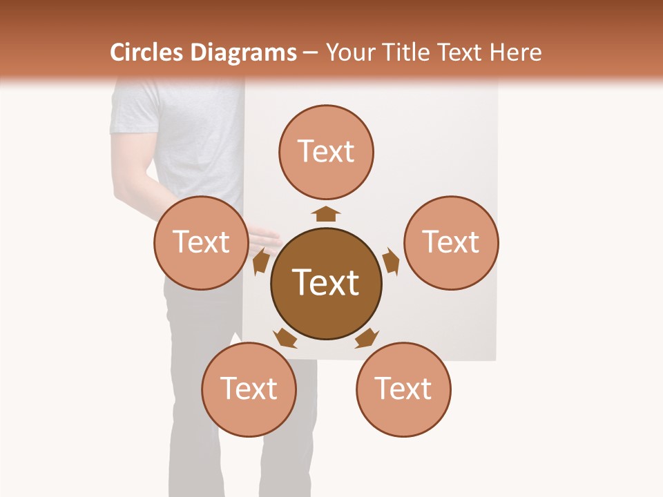 Figure Teamwork Writing PowerPoint Template