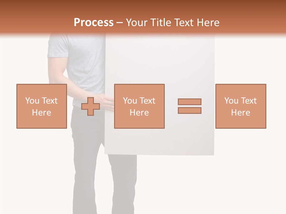 Figure Teamwork Writing PowerPoint Template