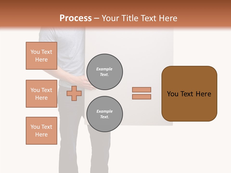 Figure Teamwork Writing PowerPoint Template