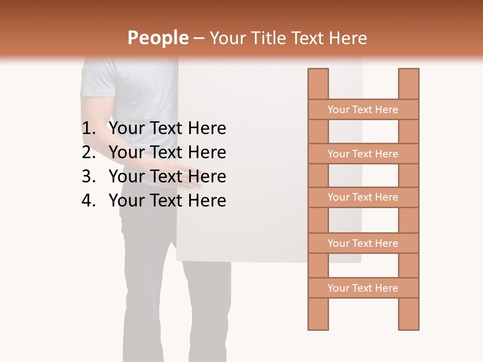 Figure Teamwork Writing PowerPoint Template