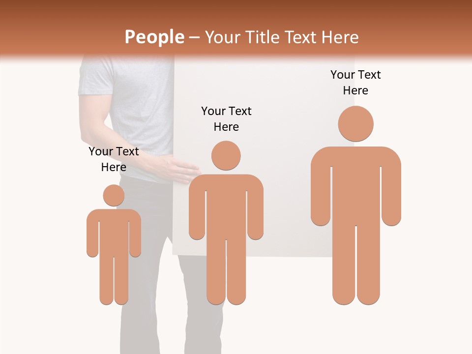 Figure Teamwork Writing PowerPoint Template