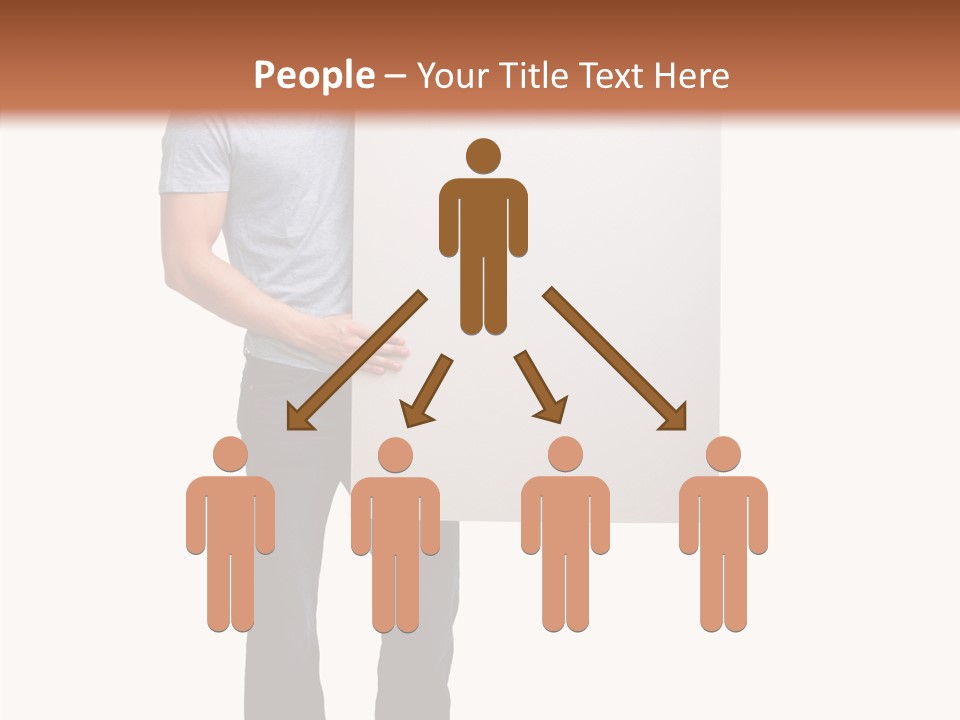 Figure Teamwork Writing PowerPoint Template