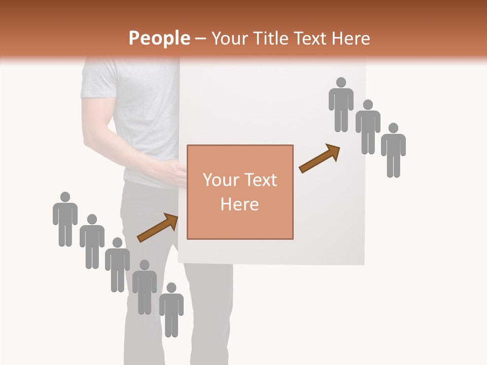 Figure Teamwork Writing PowerPoint Template