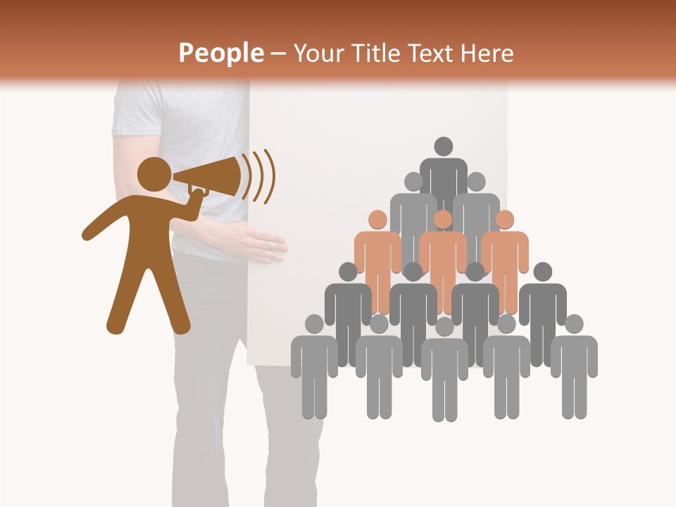 Figure Teamwork Writing PowerPoint Template