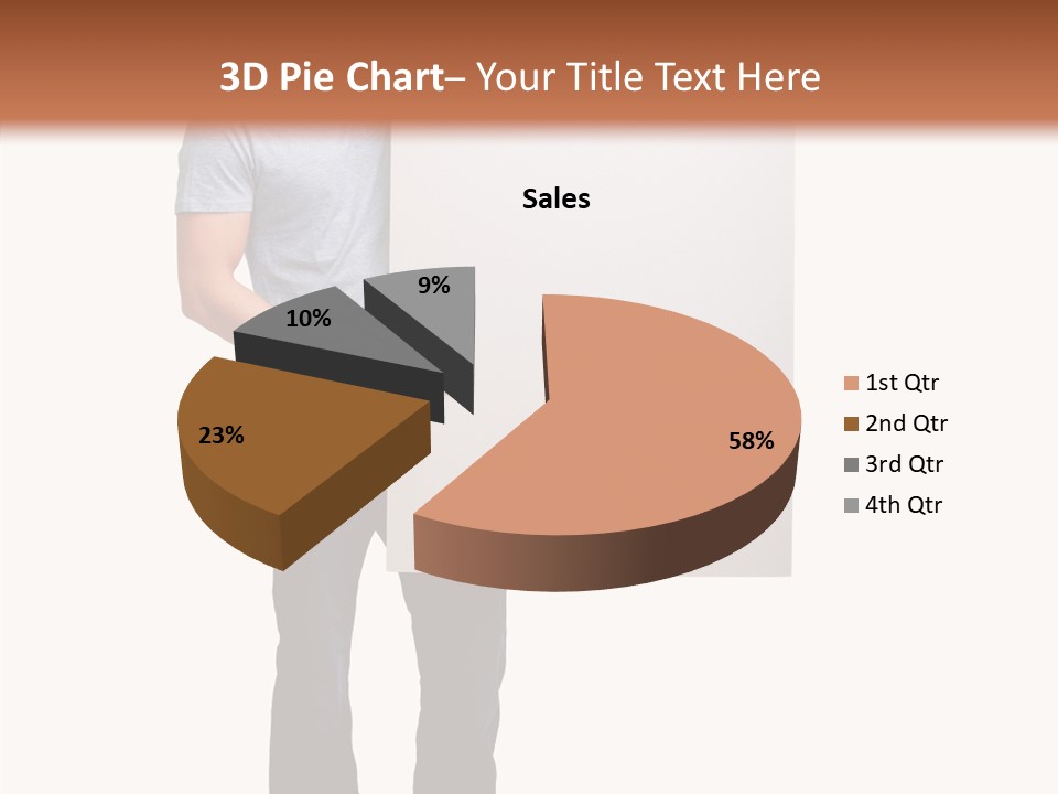 Figure Teamwork Writing PowerPoint Template