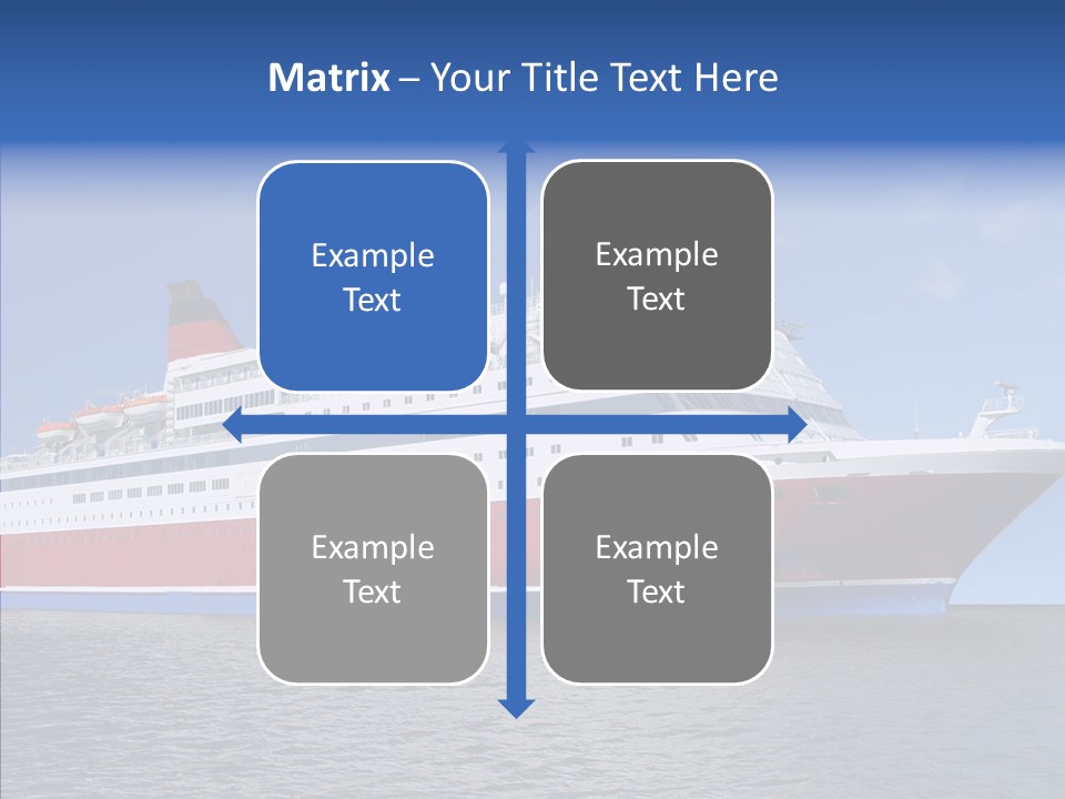Passenger Porthole Waves PowerPoint Template