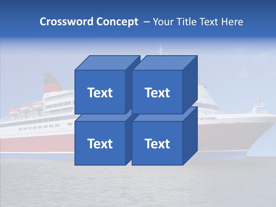 Passenger Porthole Waves PowerPoint Template
