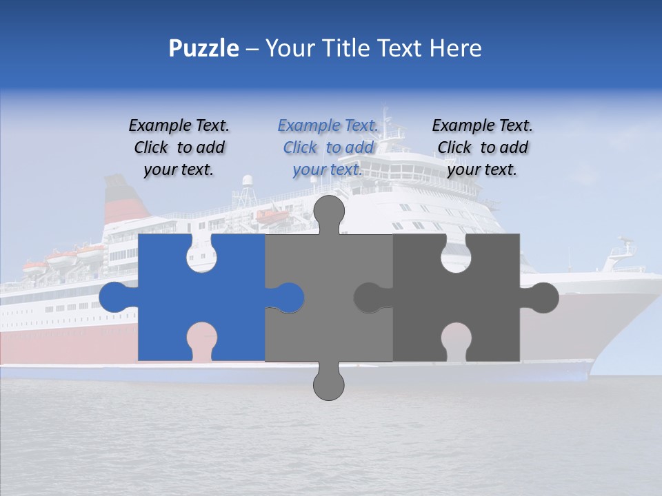 Passenger Porthole Waves PowerPoint Template