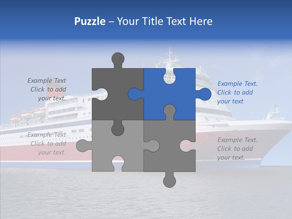 Passenger Porthole Waves PowerPoint Template