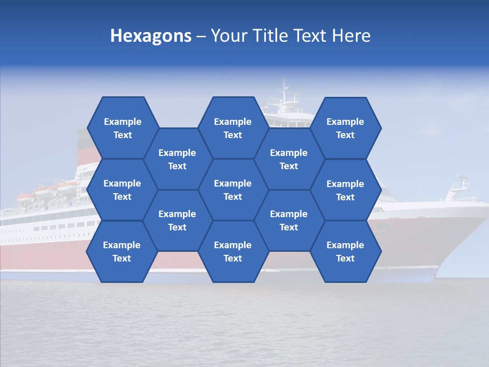 Passenger Porthole Waves PowerPoint Template