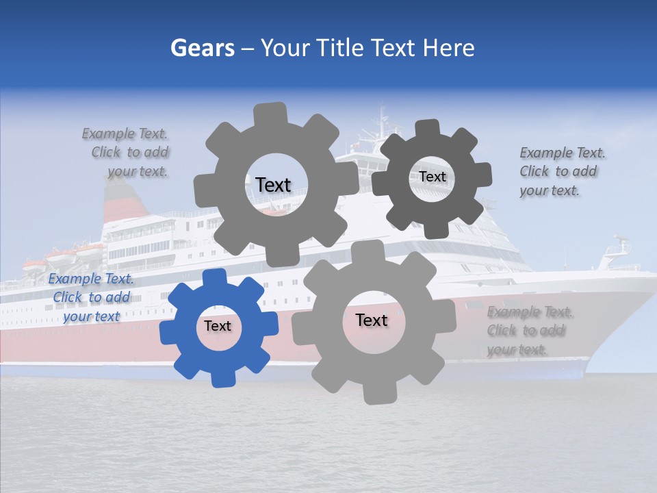 Passenger Porthole Waves PowerPoint Template
