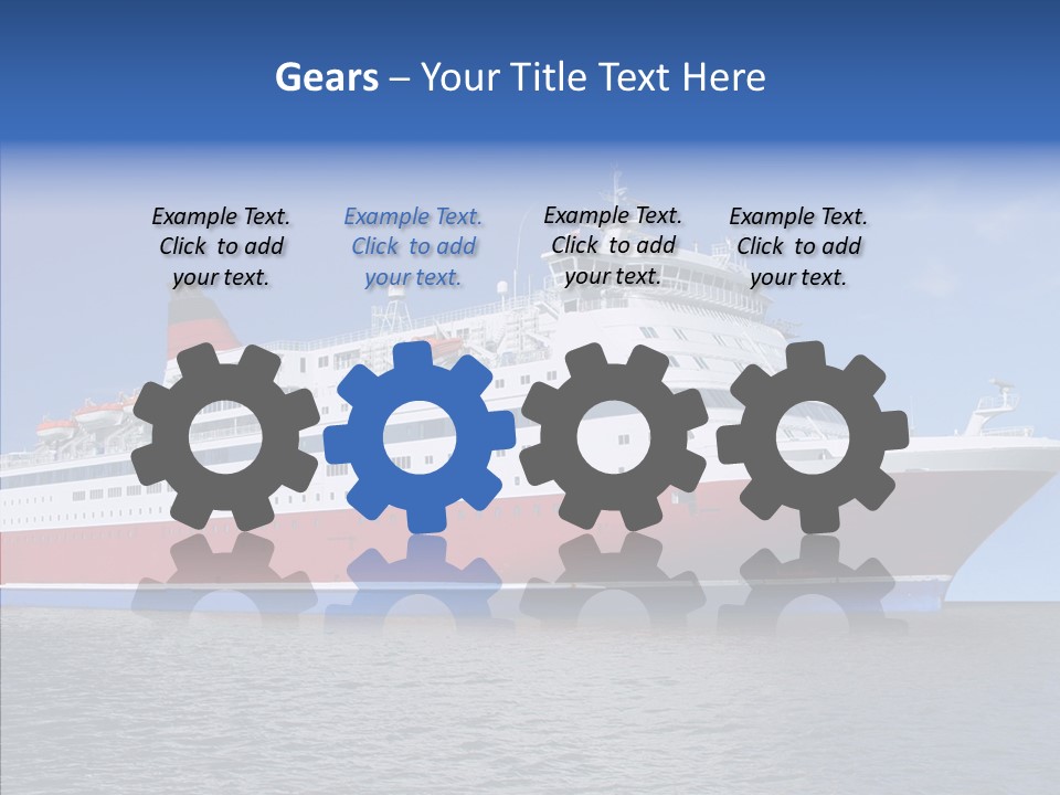 Passenger Porthole Waves PowerPoint Template