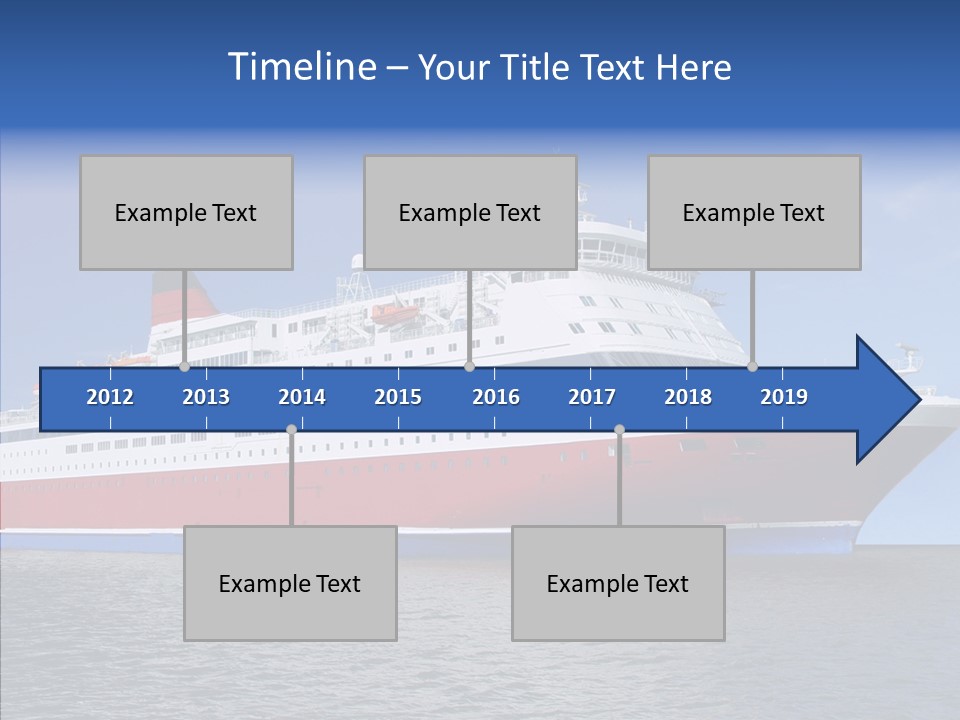 Passenger Porthole Waves PowerPoint Template