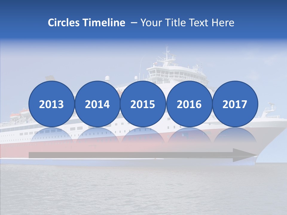 Passenger Porthole Waves PowerPoint Template