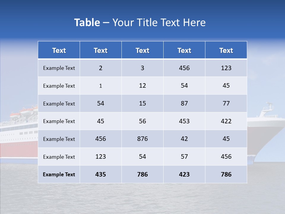 Passenger Porthole Waves PowerPoint Template
