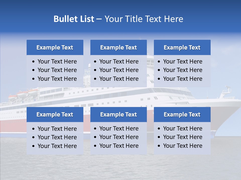 Passenger Porthole Waves PowerPoint Template