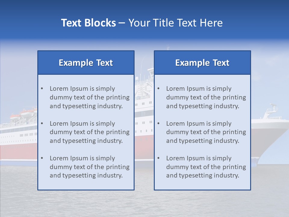 Passenger Porthole Waves PowerPoint Template