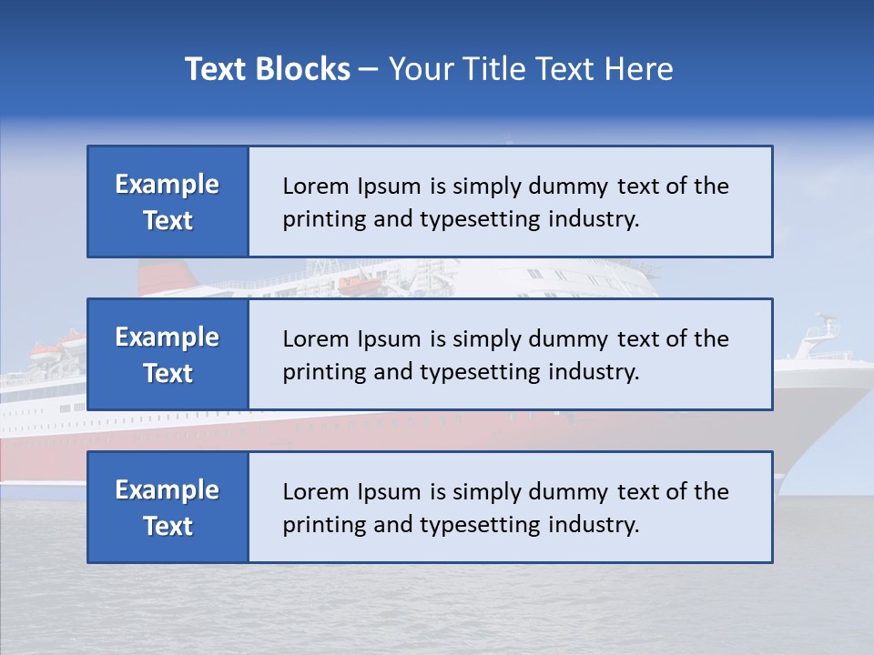 Passenger Porthole Waves PowerPoint Template