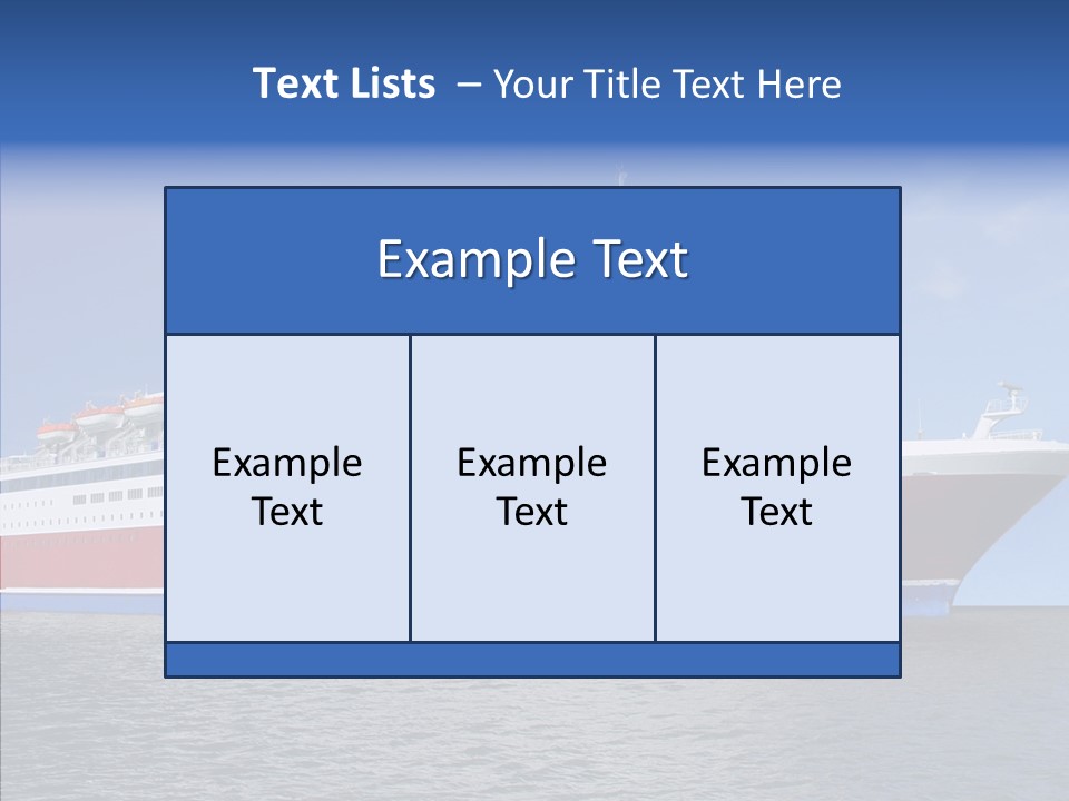 Passenger Porthole Waves PowerPoint Template