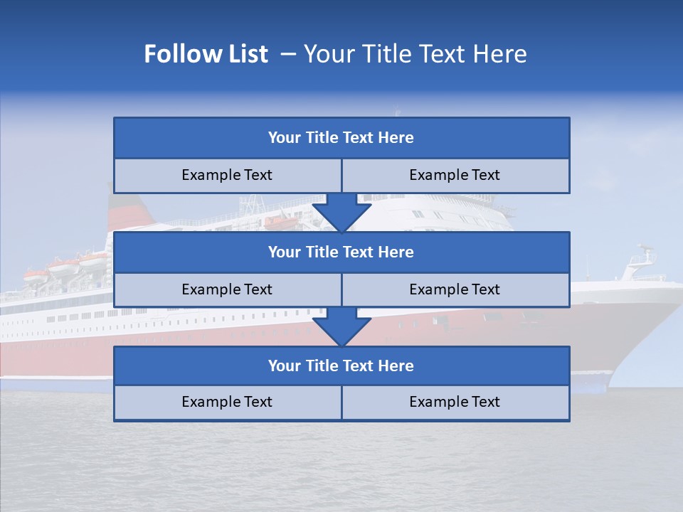 Passenger Porthole Waves PowerPoint Template