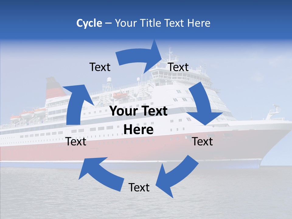 Passenger Porthole Waves PowerPoint Template