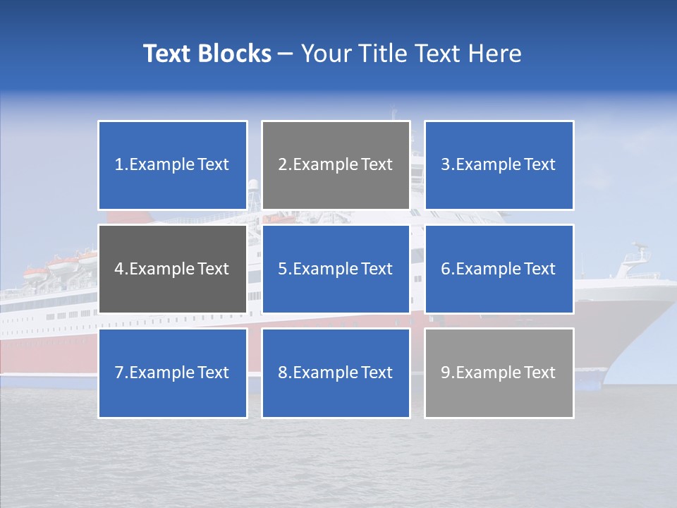 Passenger Porthole Waves PowerPoint Template