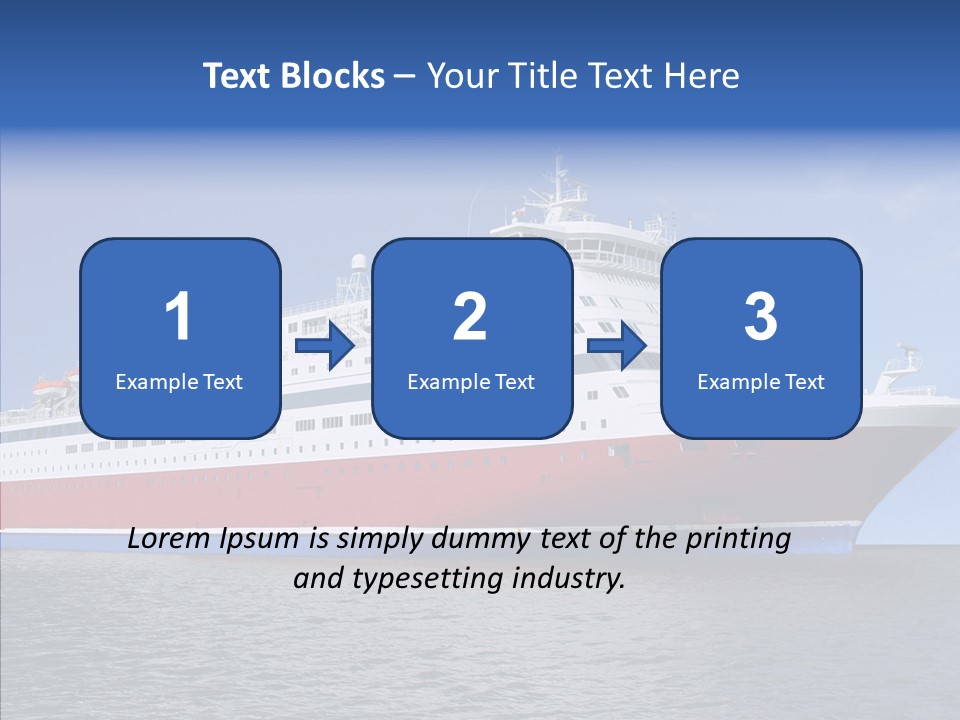 Passenger Porthole Waves PowerPoint Template