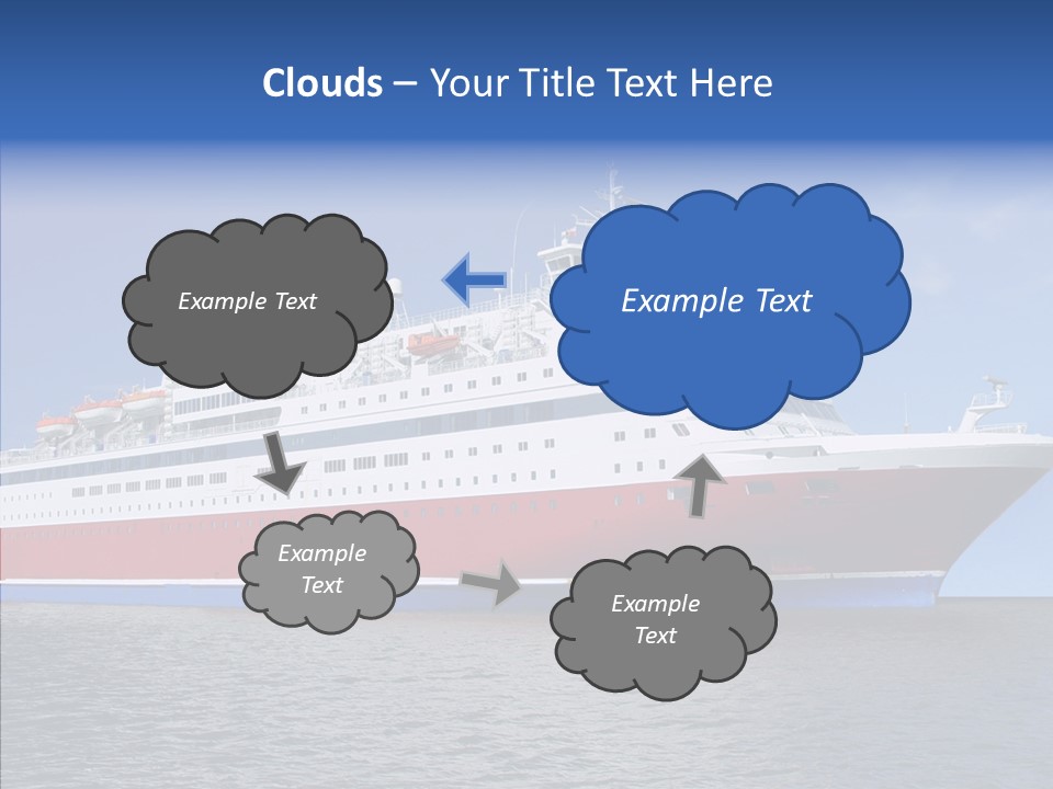Passenger Porthole Waves PowerPoint Template