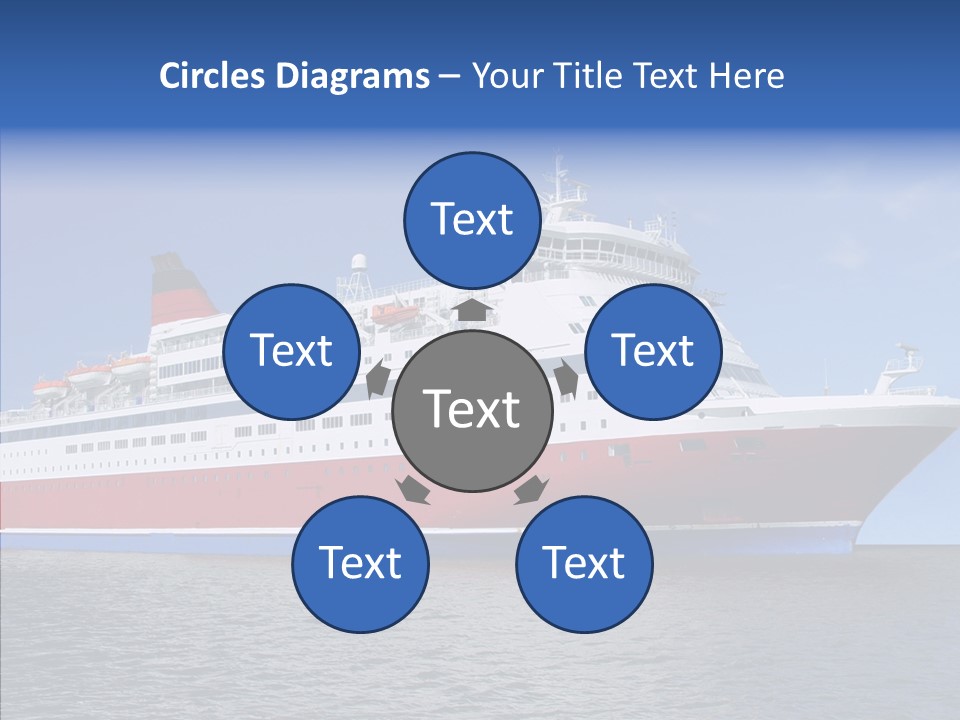Passenger Porthole Waves PowerPoint Template