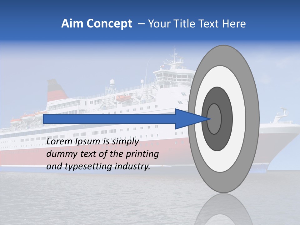 Passenger Porthole Waves PowerPoint Template