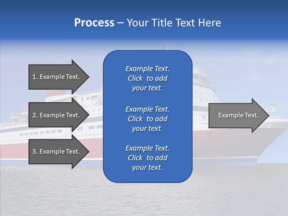 Passenger Porthole Waves PowerPoint Template
