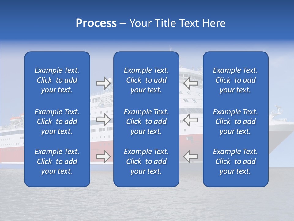 Passenger Porthole Waves PowerPoint Template