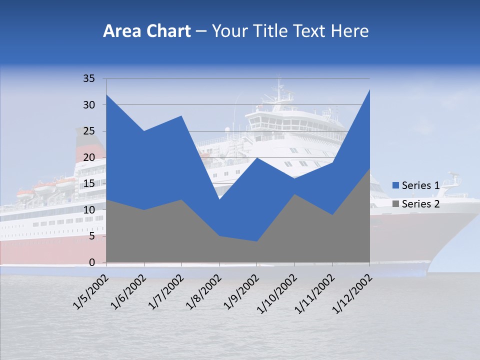 Passenger Porthole Waves PowerPoint Template