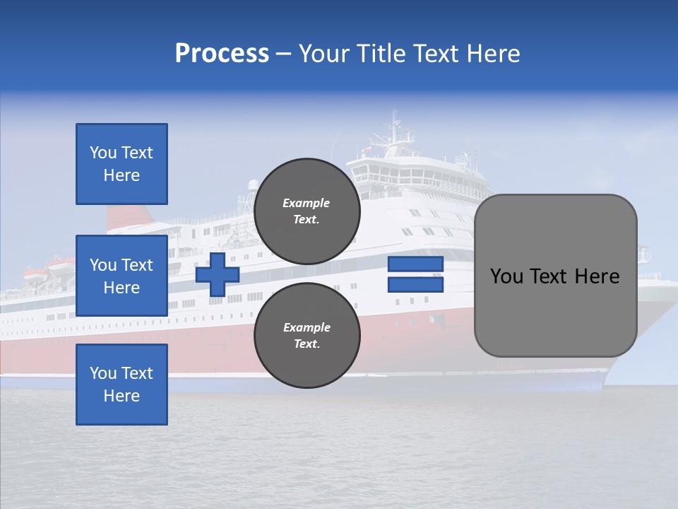 Passenger Porthole Waves PowerPoint Template